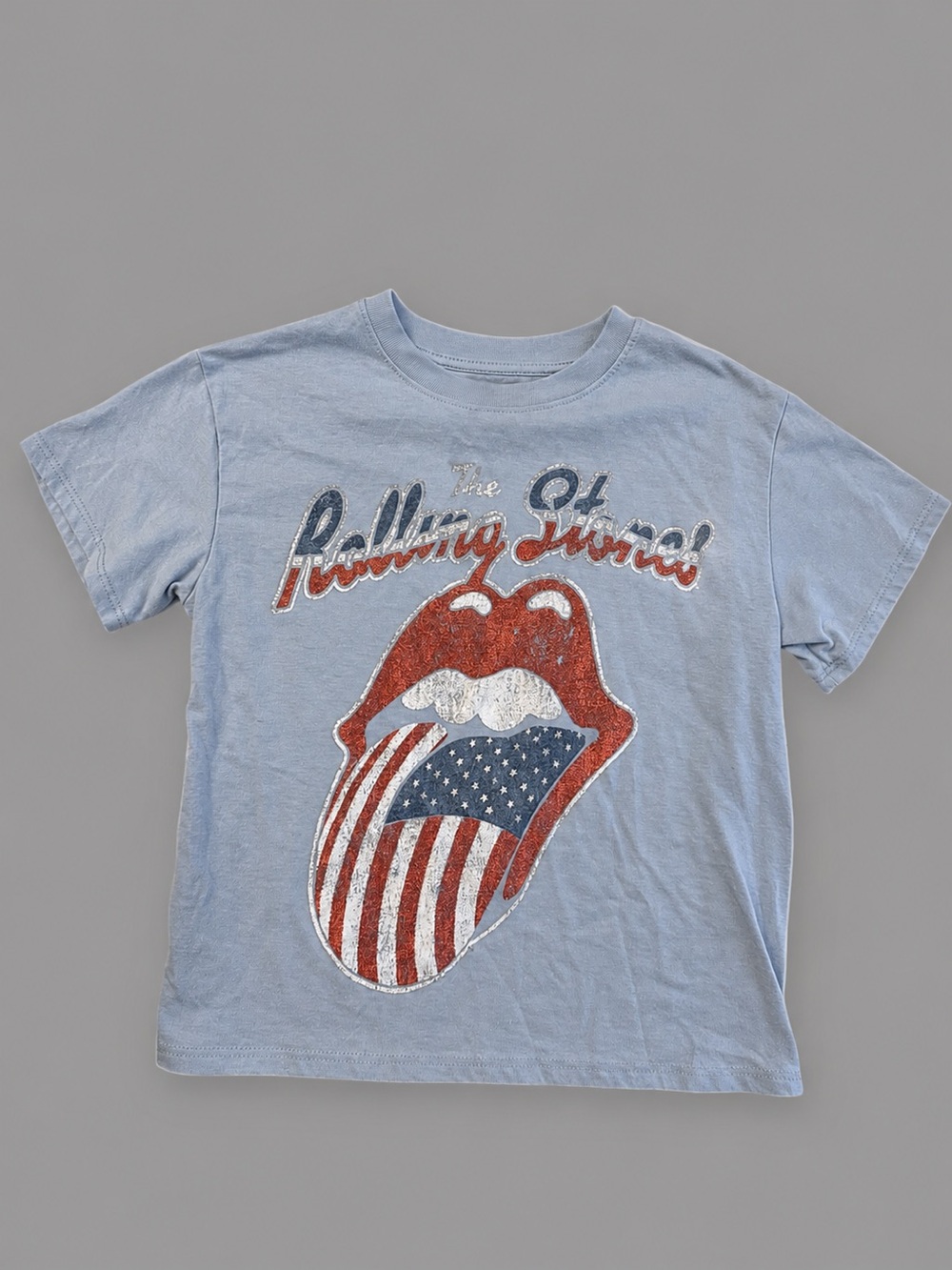 The Rolling Stones Kids Light Blue Graphic Tee